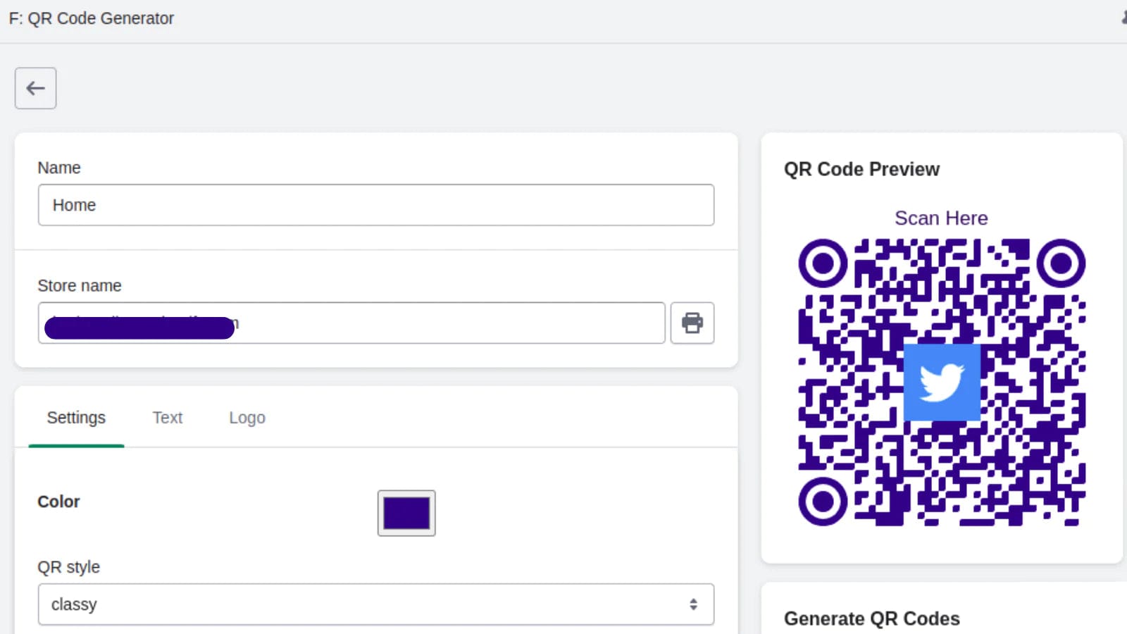 F:QR Creator